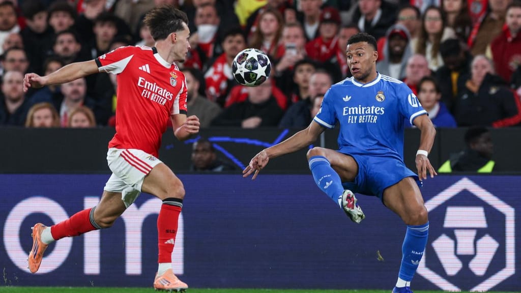 REAL MADRID SEM MBAPPÉ PARA O JOGO CONTRA O BENFICA NA CHAMPIONS